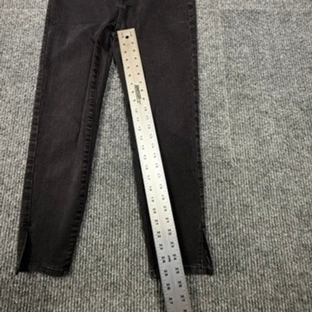 Truth + Theory Women 14 High Rise Button Fly Skinny Jean Black Rinse OM23630H20B - Picture 7 of 16